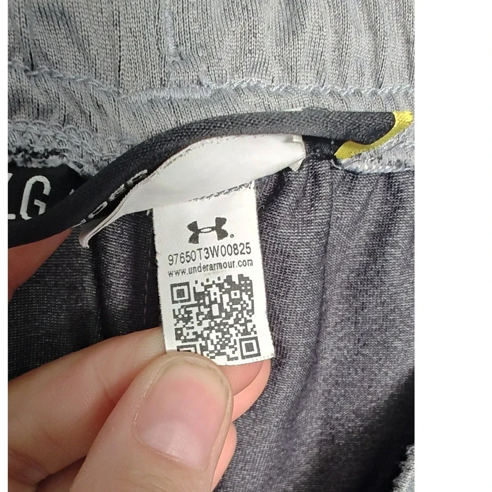Under Armour Light Sweatpants Gray Loose Fit Zipper Ankle Athletic Joggers Large